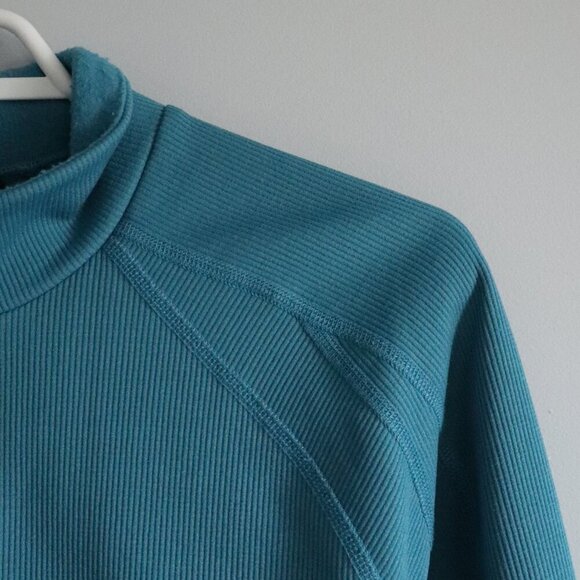 MEC Women's Sz Lrg Blue Full Zip Cycling Active Fleece Ribbed Stretch Jacket - Picture 7 of 15